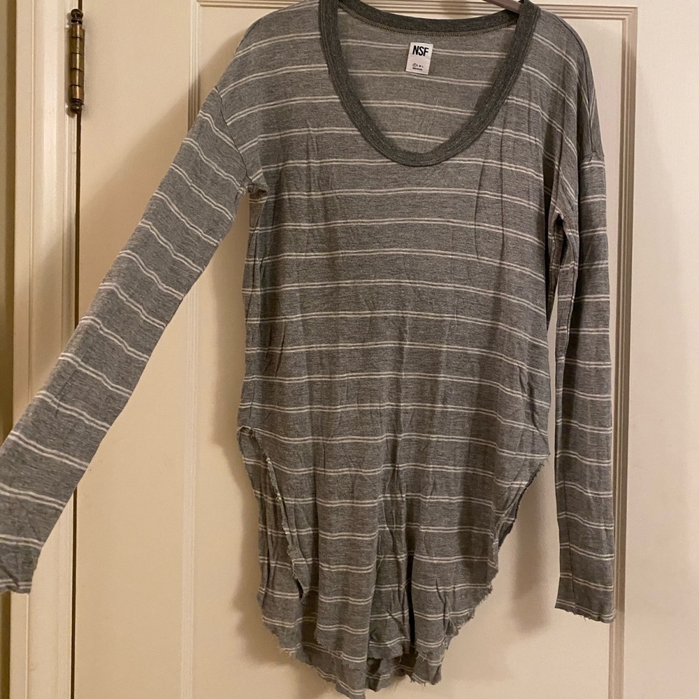 Soft NSF Long Sleeve Top or Tunic Rayon Linen
